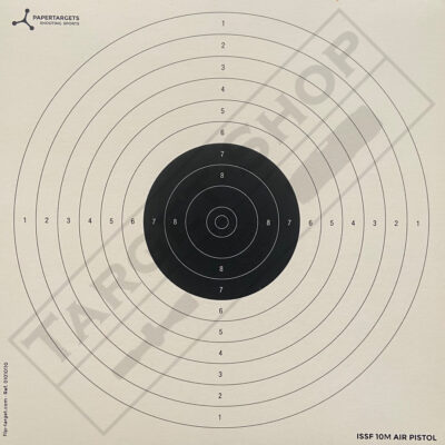 Schietkaart ISSF 10m